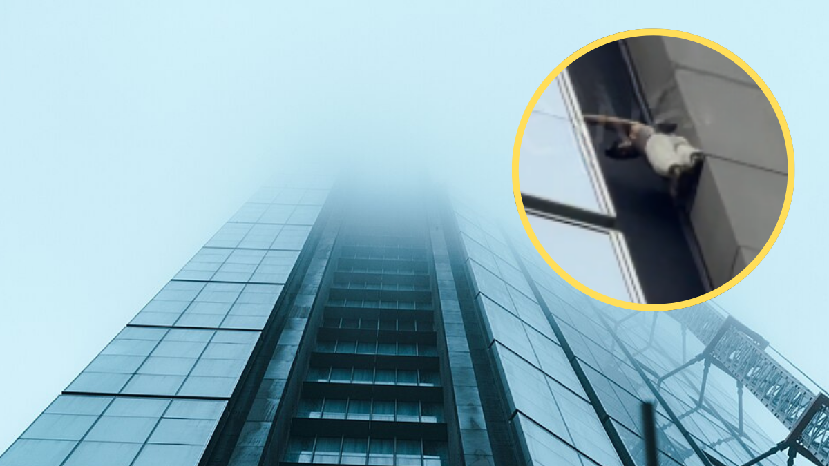 Bez zabezpieczeń wszedł na Varso Tower. Na dachu czekały służby