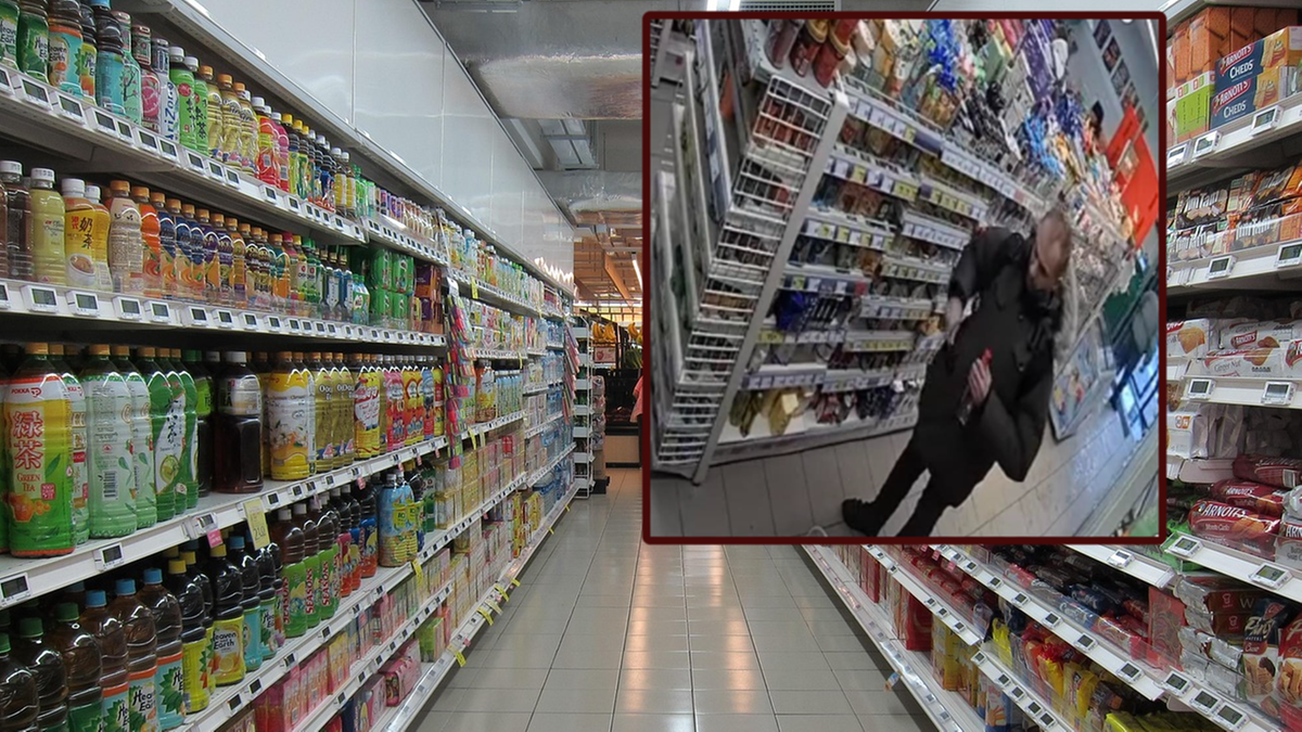 Wlał coś do octu i odłożył butelkę na półkę. Groźny incydent w gdyńskim sklepie