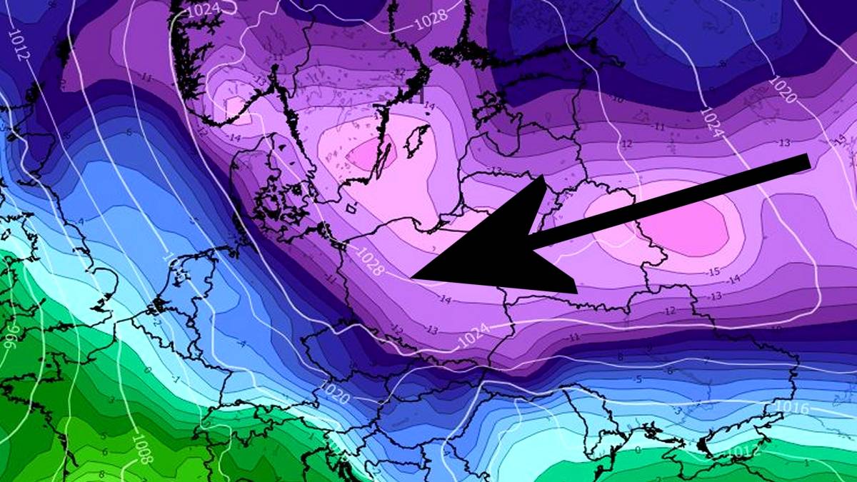 Wrócą tęgie mrozy. Fot. wxcharts.com