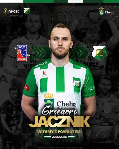 InPost ChKS Chełm - skład na nowy sezon 2025/2026. Siatkarze, trener, transfery