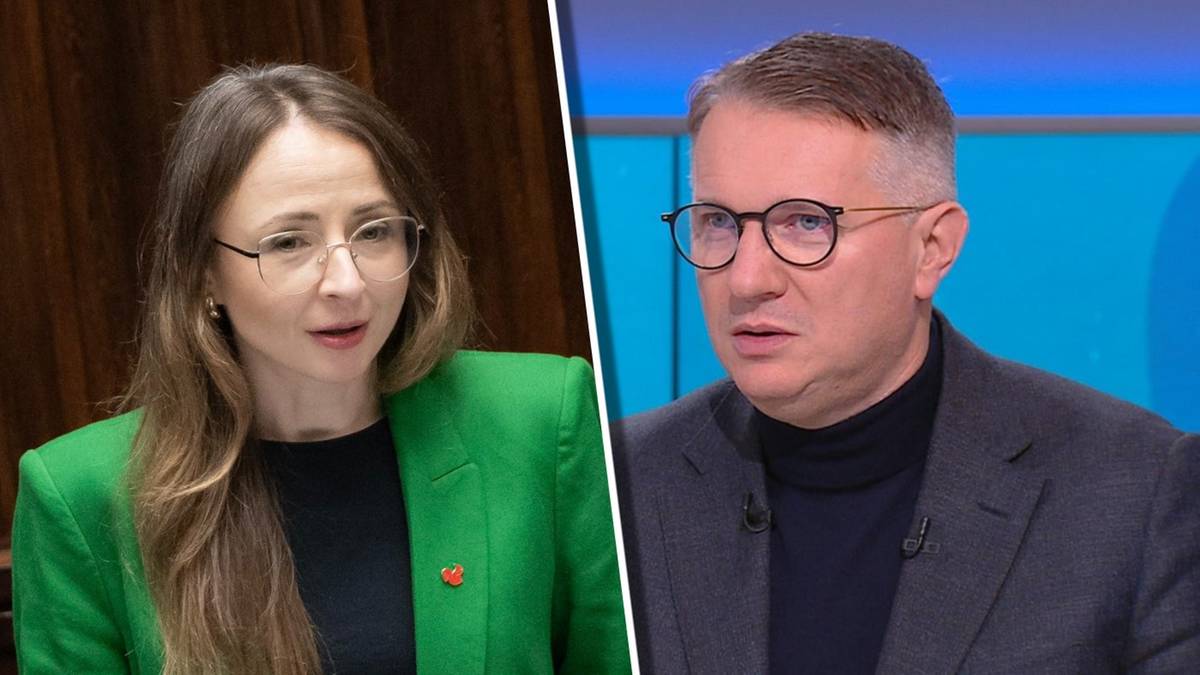 Agnieszka Dziemianowicz-Bąk i Przemysław Wipler podczas dyskusji