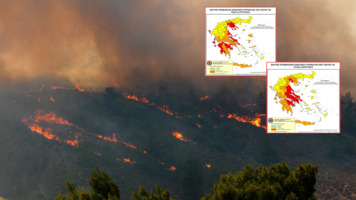 Pożary w Grecji. Zagrożone regiony, pogoda na najbliższe dni