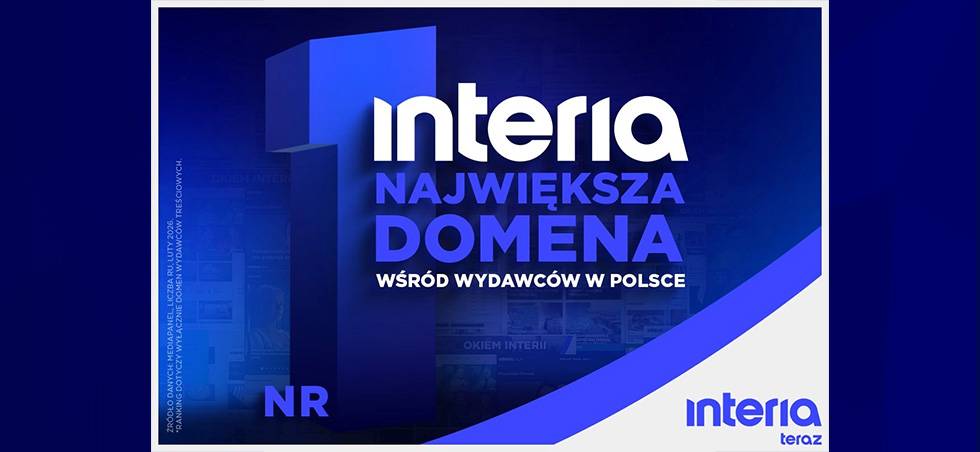 INTERIA NAJWIĘKSZĄ DOMENĄ WŚRÓD WYDAWCÓW W POLSCE