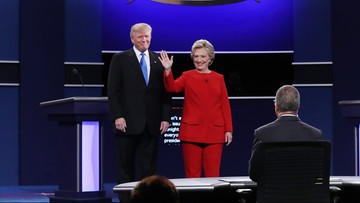 Hillary Clinton i Donald Trump starli się w pierwszej telewizyjnej debacie