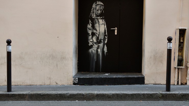 Praca Banksy'ego w hołdzie ofiarom ataku w klubie Bataclan w Paryżu - skradziona