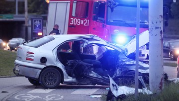Groźny wypadek w Łodzi. Ucierpiało troje dzieci, kierowca był pijany