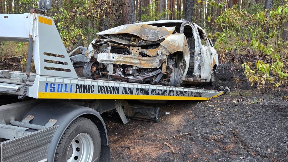 Śmiertelny wypadek pod Gubinem, spłonęły trzy osoby. Świadek widział, co stało się przed tragedią