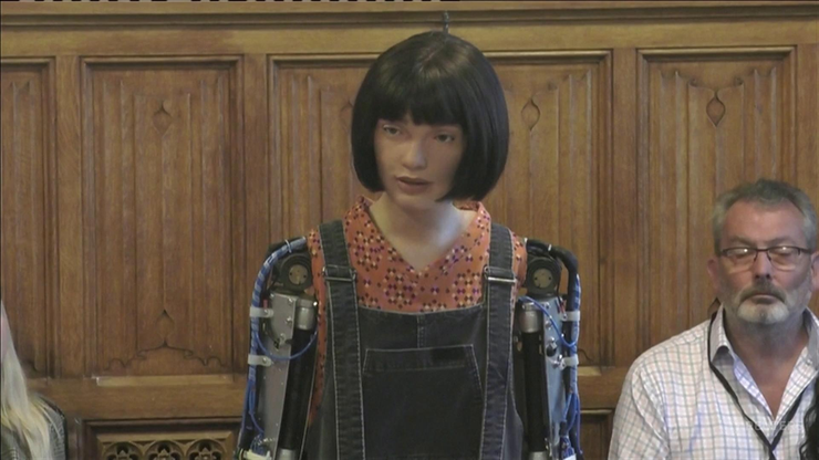 Ai-Da. Artystka-robot odpowiadała na pytania w brytyjskiej Izbie Lordów
