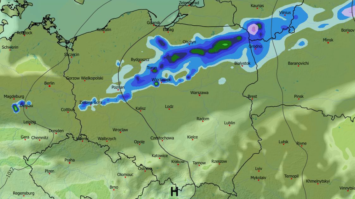 Pod koniec obecnego tygodnia nastąpi pogorszenie pogody. Wrócą opady deszczu, a lokalnie deszczu ze śniegiem