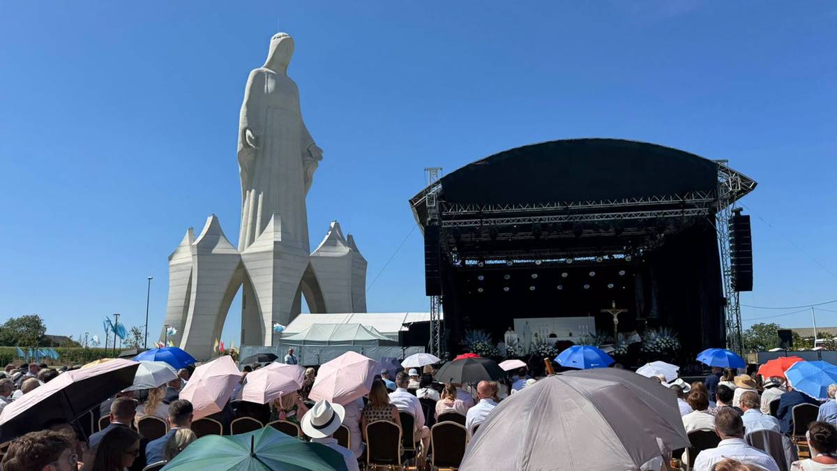Europe's tallest Virgin Mary statue — 55-metre figure in Konotop stirs controversy