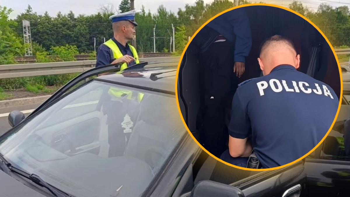 Policja zatrzymała nielegalnych migrantów. Sześciu w jednym samochodzie