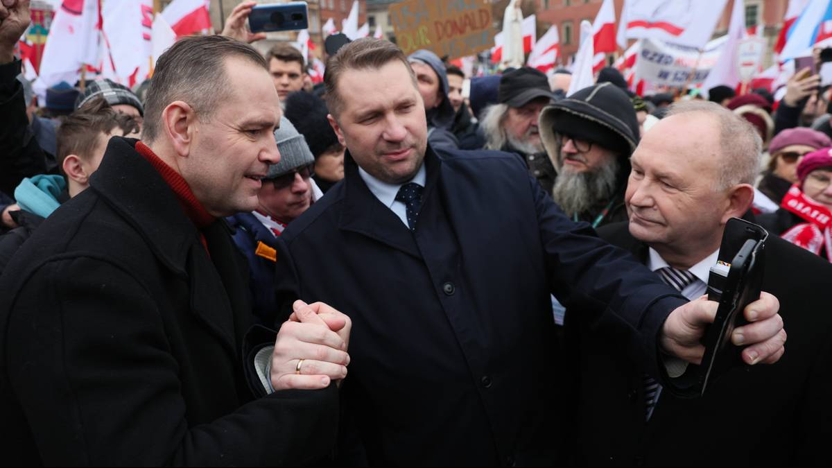 Karol Nawrocki na proteście w Warszawie. "Nie mogę się zgodzić"