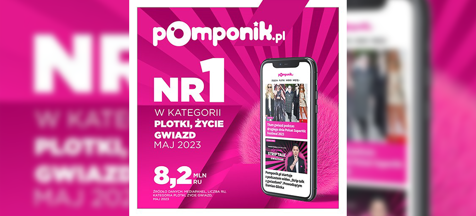 POMPONIK.PL NR 1 Z NAJLEPSZYM WYNIKIEM W HISTORII (8,2 MLN RU)