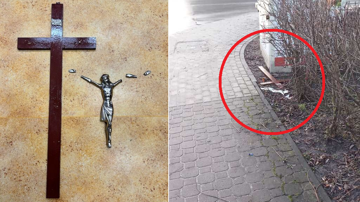 Lubelskie. Zatrzymano mężczyzn, którzy ukradli i zniszczyli krzyż z kościoła. Grozi im więzienie