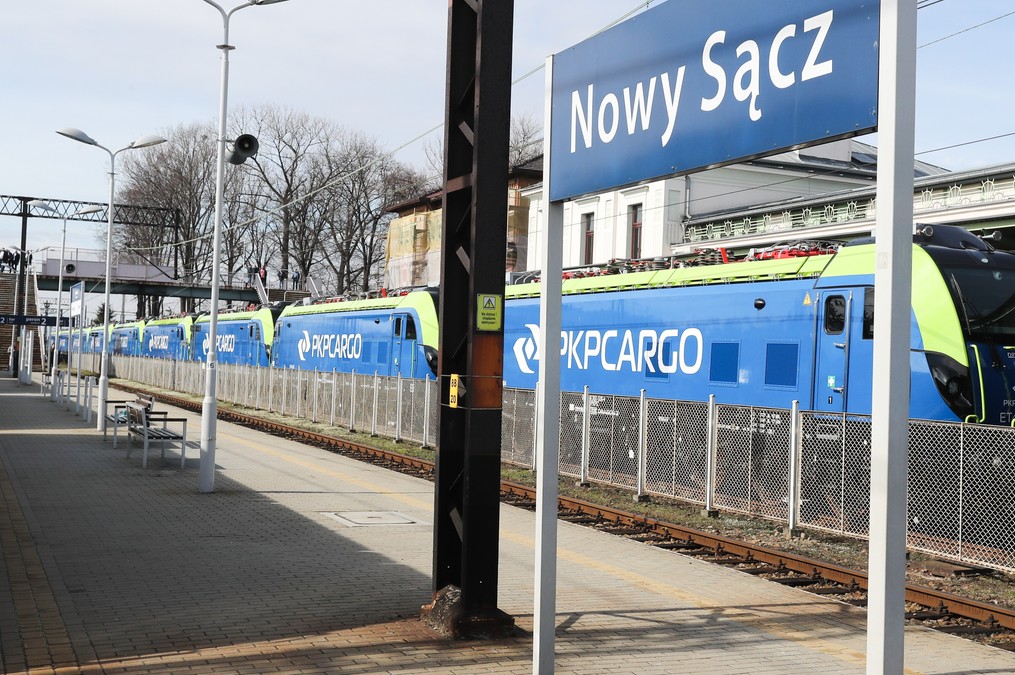 Lokomotywy dla PKP Cargo pozowały na stacji Nowy Sącz