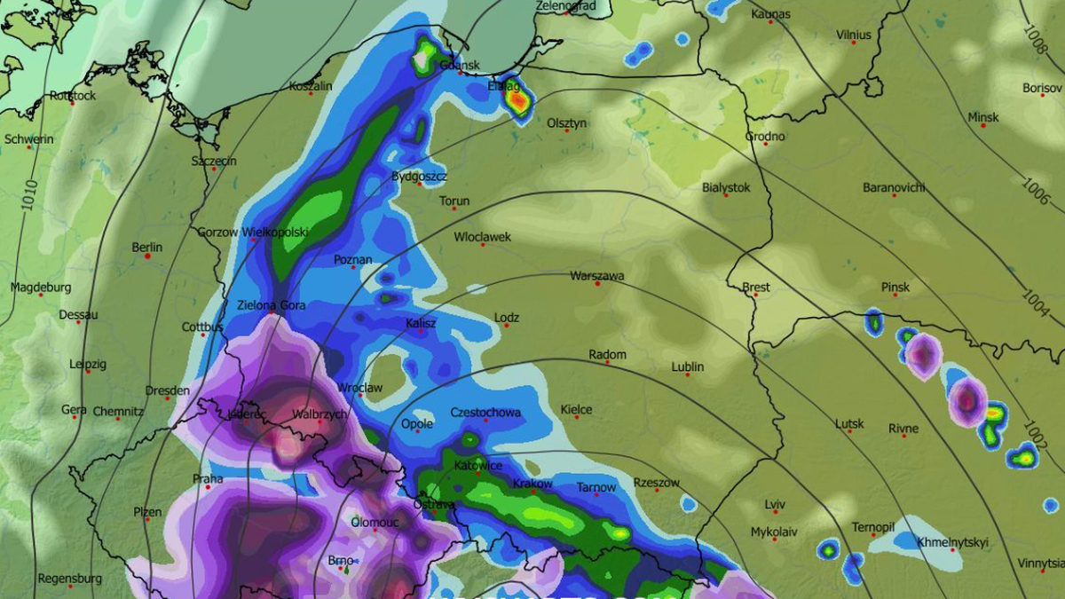 Druga połowa przyszłego tygodnia będzie zdecydowanie bardziej deszczowa