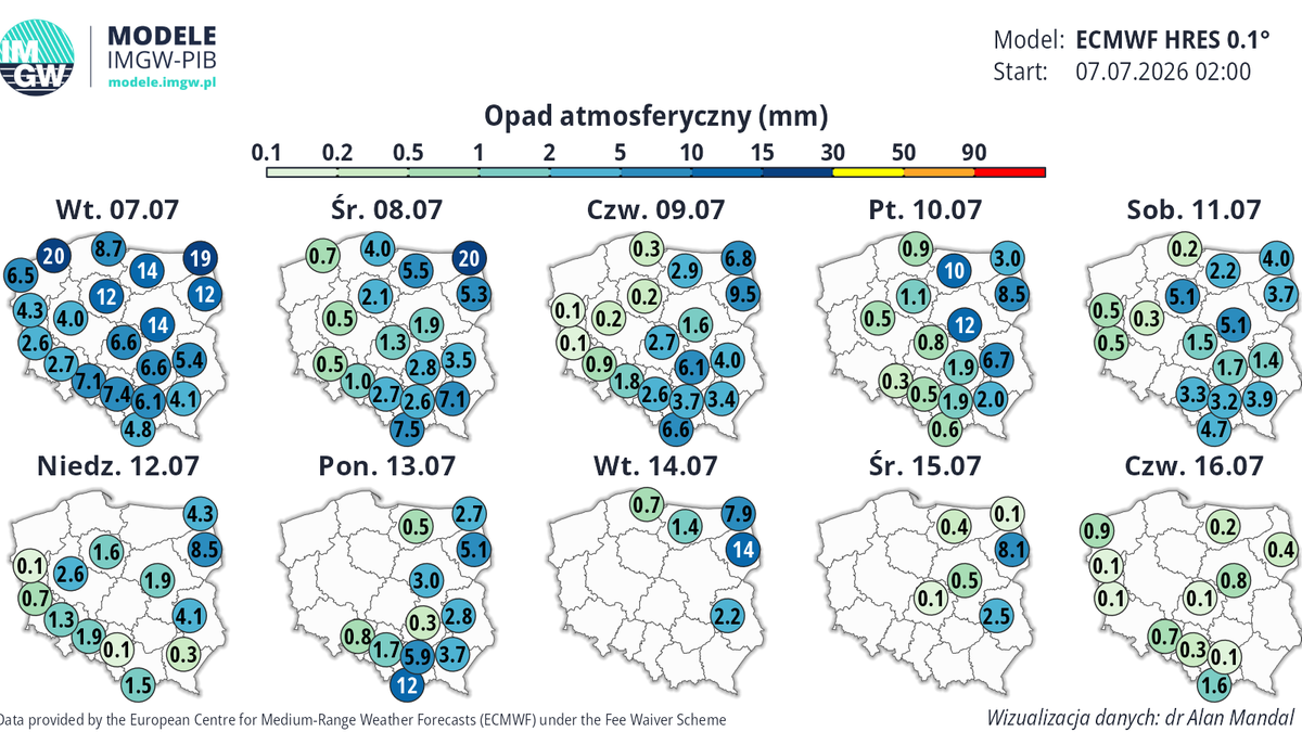 Na większą poprawę pogody w tym tygodniu nie ma szans. Deszcze i silny wiatr w wielu miejscach zostaną z nami na dłużej