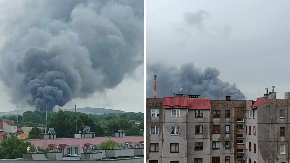 Zawiercie. Pożar stacji demontażu pojazdów. Akcja strażaków