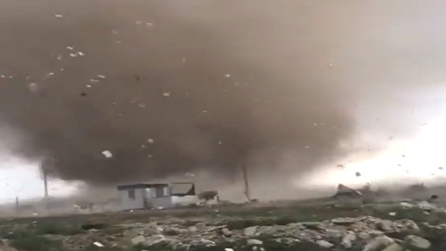 Tornado na Krymie. Fot. Twitter.