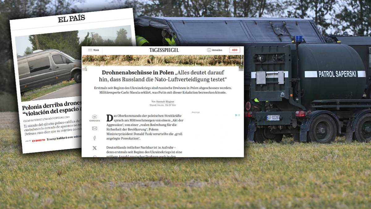"Wojna już się rozpoczęła". Europejskie media o dronach w Polsce