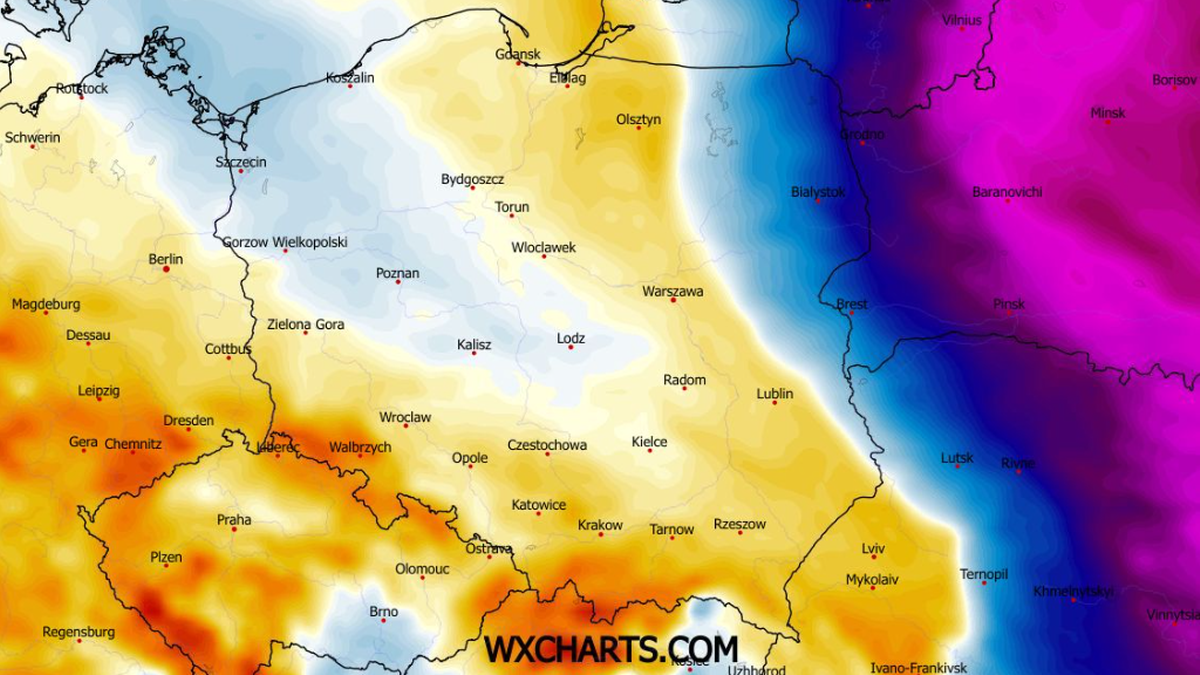 Ciepłe powietrze dociera do Polski z zachodu, przynosząc odwilż i zagrożenie gołoledzią