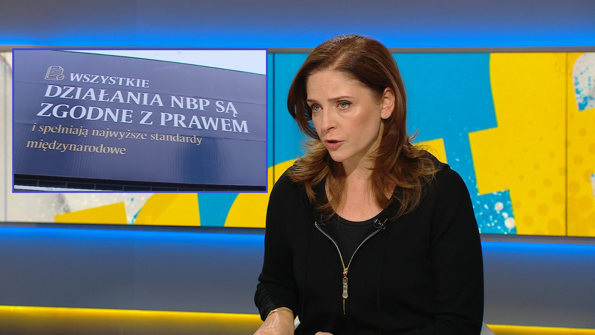 O czym jest napis na gmachu NBP? Joanna Mucha: Rozpisaliśmy sobie konkurs