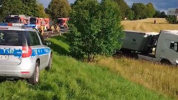 Tragiczny wypadek pod Olsztynem. Nie żyją ojciec i syn
