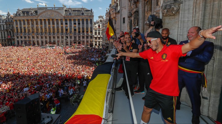 MŚ 2018: Tysiące kibiców przywitało w Belgii trzecią drużynę mundialu