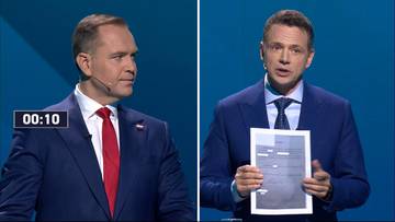 Trzaskowski pokazał oświadczenie Nawrockiego. Doszło do spięcia