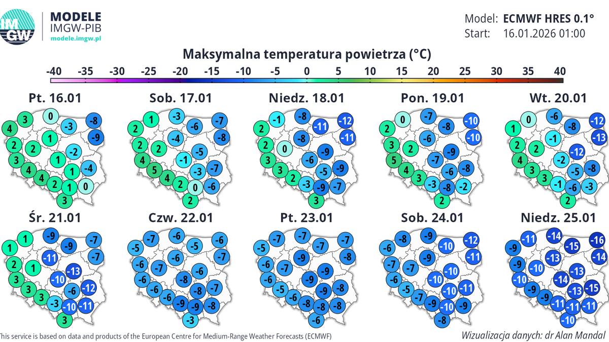 Nad Polskę nadciągają siarczyste mrozy, synoptycy IMGW ostrzegają przed spadkiem temperatury