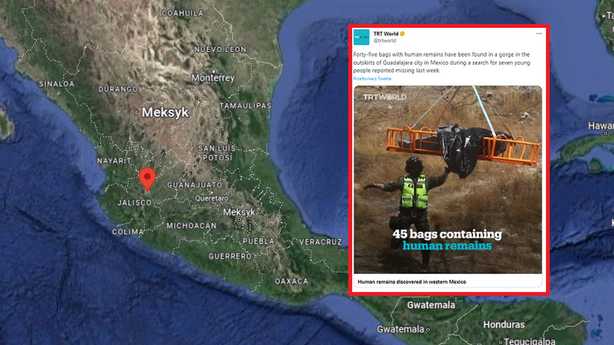 Meksyk: 45 worków z ludzkimi szczątkami w wąwozie. Znaleźli je podczas poszukiwań zaginionych