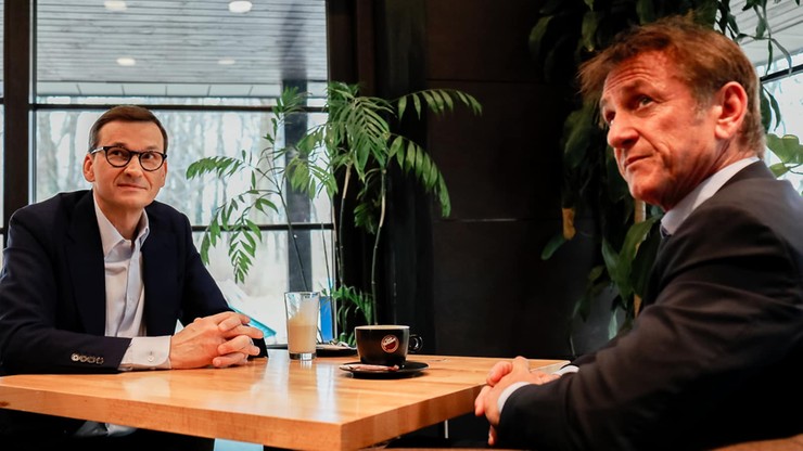 Premier Mateusz Morawiecki rozmawiał z Seanem Pennem o sytuacji w Ukrainie