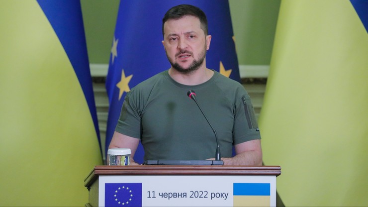 Wołodymyr Zełenski: Przyznanie Ukrainie statusu kandydata wzmocni zarówno Ukrainę jak i UE