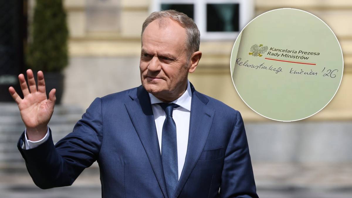 Tajemnicza notatka w rękach premiera. Przekaz w "urodzinowym filmie"