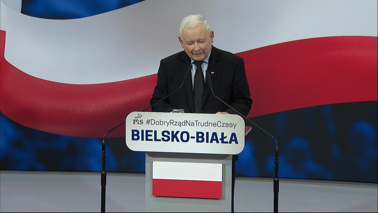 Bielsko-Biała. Jarosław Kaczyński: Polacy nie są narodem niedołęgów. Zwykle zapobiegliwi mają więcej
