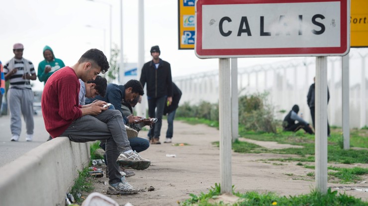 Płonie obóz dla uchodźców w Calais