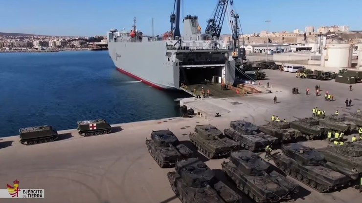 Wojna w Ukrainie. Z Hiszpanii wyruszył okręt ze sprzętem wojskowym dla Ukrainy