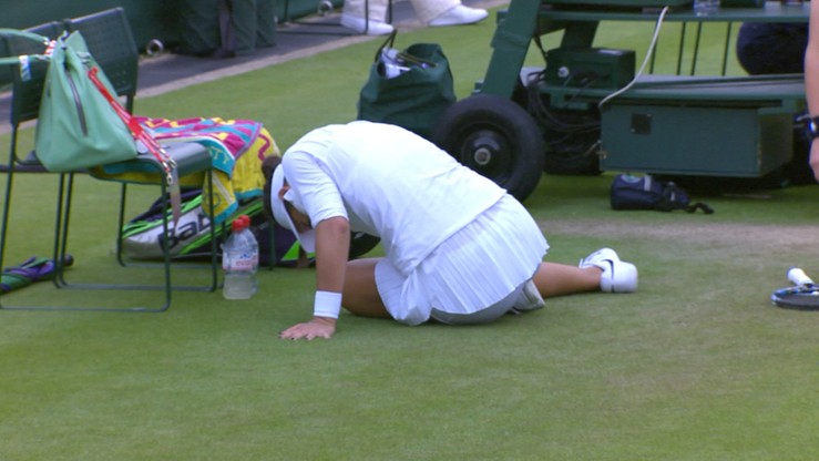 Wimbledon: Dramat rywalki Radwańskiej! Pechowa kontuzja w kluczowym momencie
