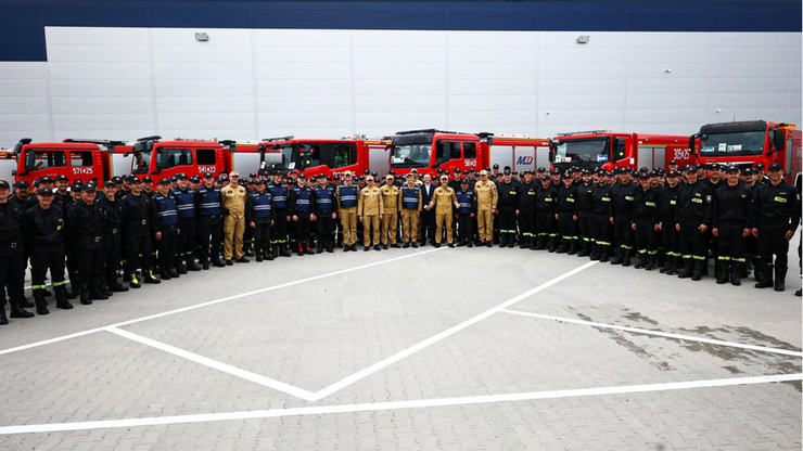 Misja Francja. Powitanie w kraju polskich strażaków