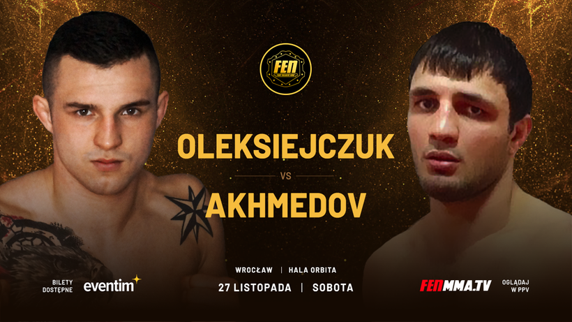 FEN 37: Aigun Akhmedov rywalem Cezarego Oleksiejczuka w walce mistrzowskiej