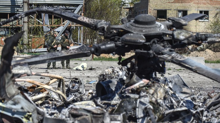 Wojna w Ukrainie. Straty Rosji. Ukraińcy zestrzelili śmigłowiec i dziewięć dronów
