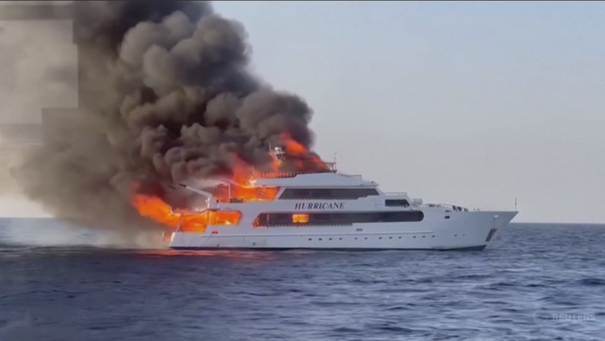 Egipt. Pożar łodzi Hurricane na Morzu Czerwonym. Zginęło trzech brytyjskich turystów