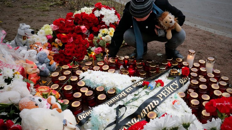 Petersburg uczcił ofiary katastrofy samolotu nad Synajem