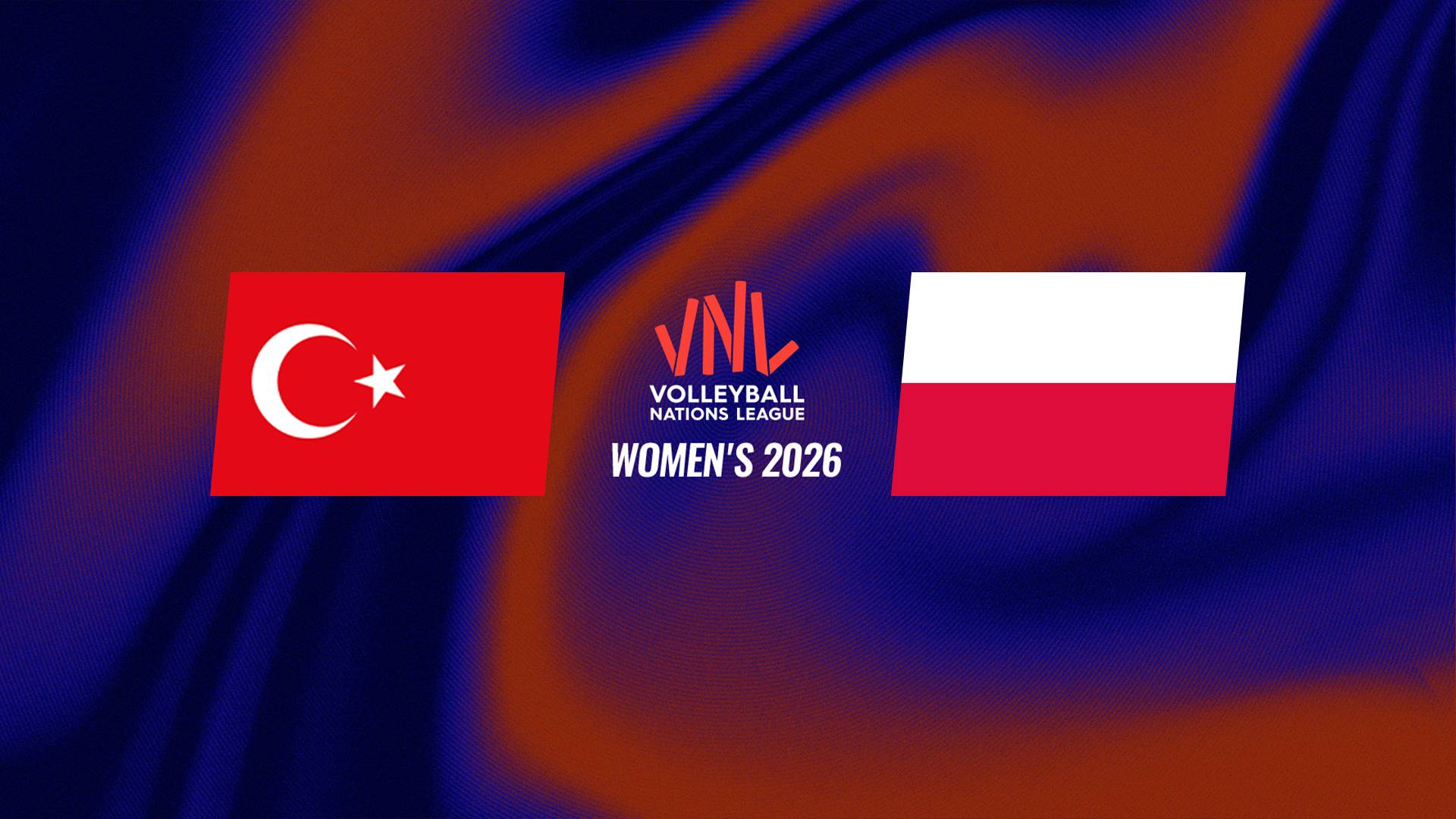 Polska Turcja siatkarek VNL 2026 grafika meczowa