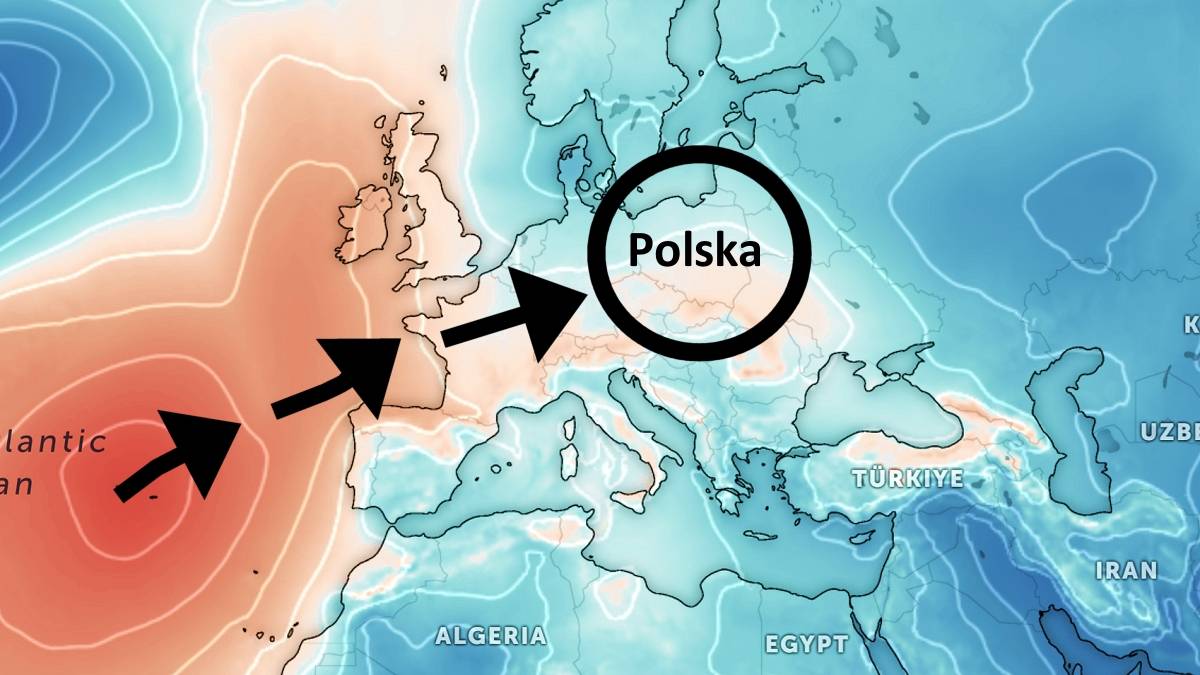 Klin wyżu sięgnie Polski. Fot. zoom.earth