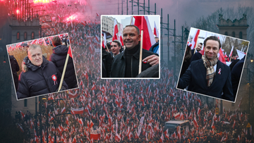 Politycy na Marszu Niepodległości. "Świąteczny nastrój"