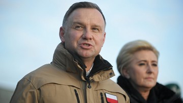 Prezydent Duda na granicy polsko-białoruskiej. "Trudno powiedzieć, żeby było spokojniej"