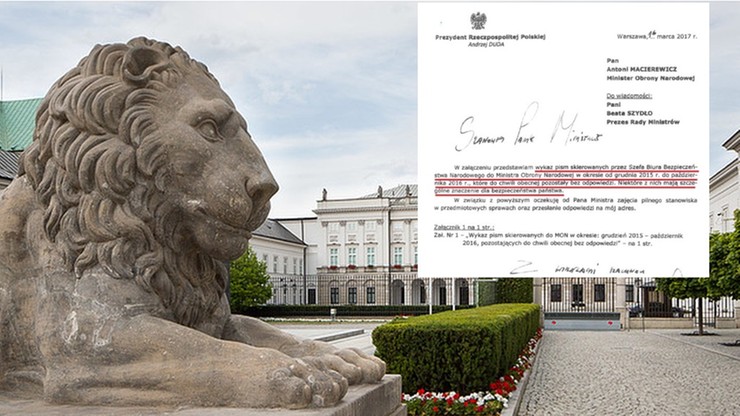 Prezydent napisał do Macierewicza jeszcze jeden list. Ws. braku odpowiedzi na pisma BBN