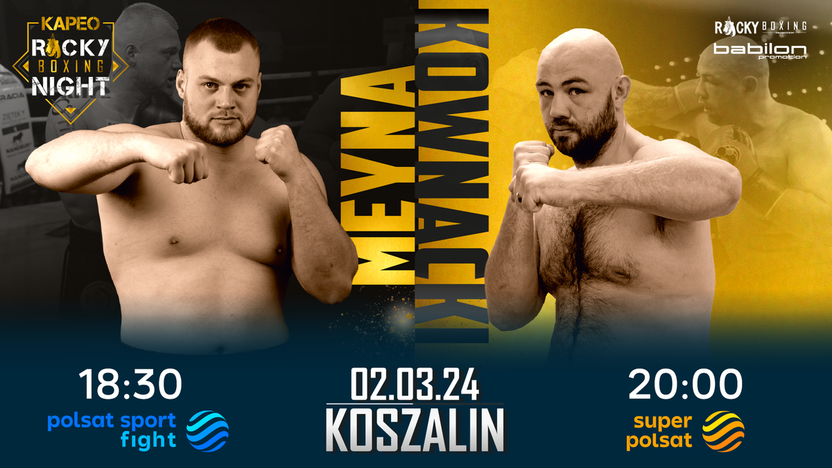 Rocky Boxing Night: Adam Kownacki - Kacper Meyna. Ceremonia ważenia. Transmisja TV i stream online