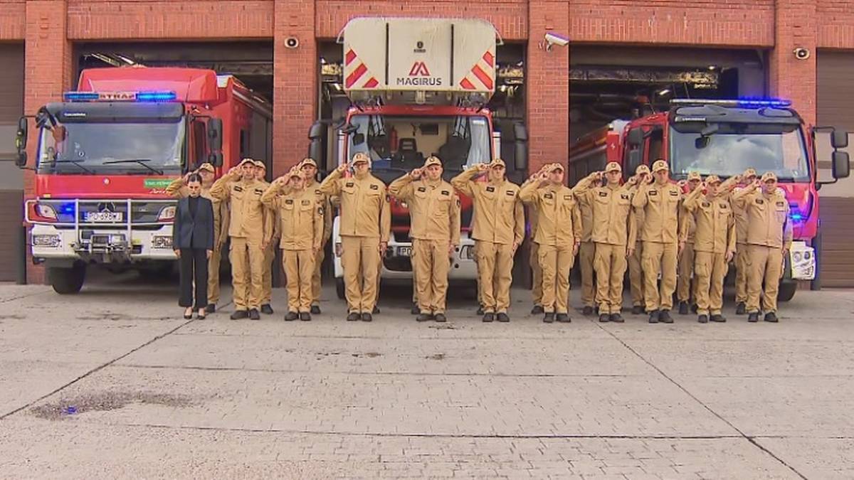 Hołd strażakom poległym w Poznaniu. Syreny zawyły w całej Polsce